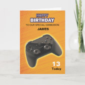 Aangepaste Birthday-kaart voor gamecontrollers Kaart (Voorkant)