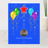 Aangepaste 'Birthday'-kaarten op leeftijd, groot o Kaart (Achterkant)