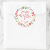 Aangepaste 'Birthday'-Label stickers (Tas)