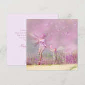 Aangepaste Birthday Modern Girly Pink Fairies (Voorkant / Achterkant)