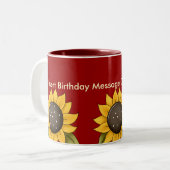 Aangepaste Birthday-Mokken Tweekleurige Koffiemok (Voorkant links)