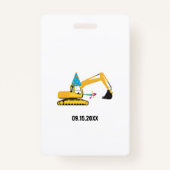 Aangepaste 'Birthday Party Pass Favor Badge'-graaf Badge (Achterkant)