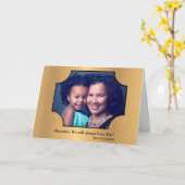 Aangepaste Birthday Photo Personalize Card Kaart (Gele Bloem)