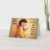 Aangepaste Birthday Photo Personalize Card Kaart (Voorkant)