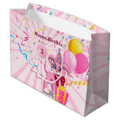 Aangepaste Birthday Puppy Cartoon Groot Cadeauzakje (Achterkant Gekanteld)