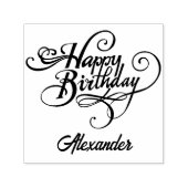 Aangepaste Birthday Self Inking Rubber Stamp Zelfinktende Stempel (Design)