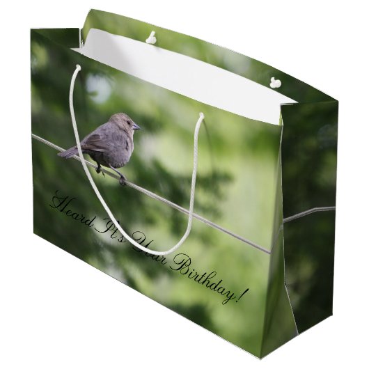 Aangepaste Birthday-tas Large Cadeautasje (Achterkant Gekanteld)