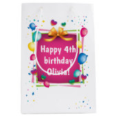 Aangepaste Birthday-tas Medium Cadeauzakje (Voorkant)