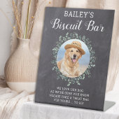 Aangepaste Biscuit Bar Pet Photo Dog Weddenschap Reclamebord Met Voetstuk