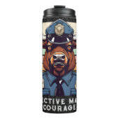 Aangepaste Bizon Gifts voor Politieagenten Papa Ma Thermosbeker (Voorkant)