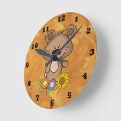 Aangepaste blaasbare Herfst Beer Ronde Klok (Hoek)