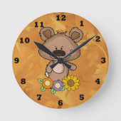 Aangepaste blaasbare Herfst Beer Ronde Klok (Voorkant)