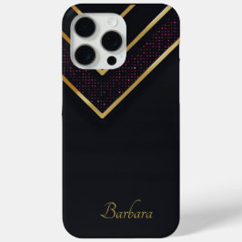 Aangepaste Black Beauty iPhone 15 Pro Max Hoesje