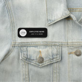 Aangepaste Black Business Logo-medewerker Naamplaatje (In situ)