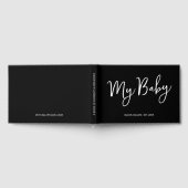 Aangepaste Black Keepsake Script Baby Boek voor Mo (Volledig)