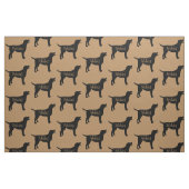 Aangepaste Black Lab Hondenras Fabric Stof (Fat Quarter)