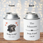 Aangepaste Black Lab Pet Wedding Koelbox Blikjeskoeler