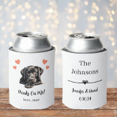 Aangepaste Black Lab Pet Wedding Koelbox Blikjeskoeler