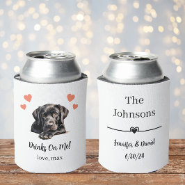 Aangepaste Black Lab Pet Wedding Koelbox Blikjeskoeler