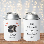 Aangepaste Black Lab Pet Wedding Koelbox Blikjeskoeler