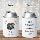 Aangepaste Black Lab Pet Wedding Koelbox Blikjeskoeler