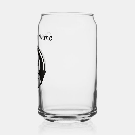 Aangepaste Black Script Business Promotionele Toev Blikvorm Glas (Links)