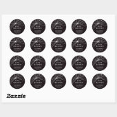 Aangepaste Black Spider Web Halloween Ronde Sticker (Vel)