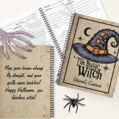 Aangepaste Black Spooky Fright Script Halloween Wi Notitieboek