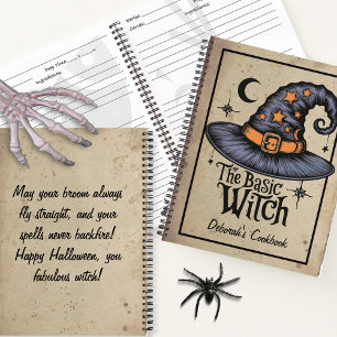 Aangepaste Black Spooky Fright Script Halloween Wi Notitieboek