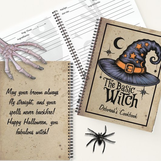 Aangepaste Black Spooky Fright Script Halloween Wi Notitieboek