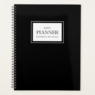 Aangepaste Black Weekly Maandelijks Werk Home Orga Planner
