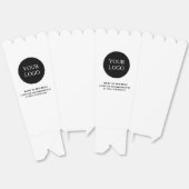 Aangepaste Black & White Business Logo-merk Bedankdoosjes (Ongevouwen)