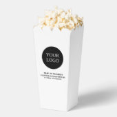 Aangepaste Black & White Business Logo-merk Bedankdoosjes (Popped)