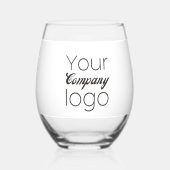 Aangepaste Black White Business Promotionele Toevo Wijnglas Zonder Voet (Voorkant)