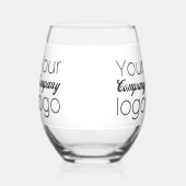 Aangepaste Black White Business Promotionele Toevo Wijnglas Zonder Voet (Achterkant)