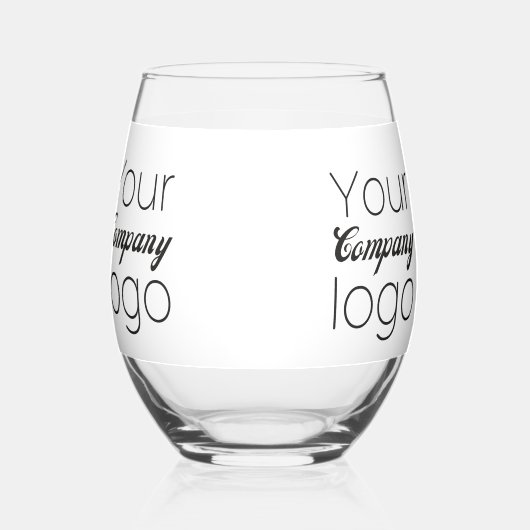 Aangepaste Black White Business Promotionele Toevo Wijnglas Zonder Voet (Achterkant)