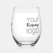 Aangepaste Black White Business Promotionele Toevo Wijnglas Zonder Voet (Achterkant)