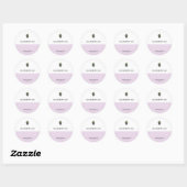 Aangepaste Blackberry-jam- en reservekaarlabels Ronde Sticker (Vel)