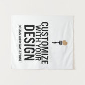 Aangepaste blanco 86x102 cm bedrijf gepersonalisee wandkleed (Voorkant (horizontaal))