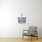 Aangepaste blanco 86x102 cm bedrijf gepersonalisee wandkleed (In situ)