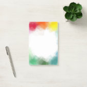 Aangepaste blanco Abstracte kunstregenboogkleuren Post-it® Notes (Kantoor)