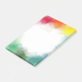 Aangepaste blanco Abstracte kunstregenboogkleuren Post-it® Notes (Schuin)