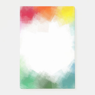 Aangepaste blanco Abstracte kunstregenboogkleuren Post-it® Notes