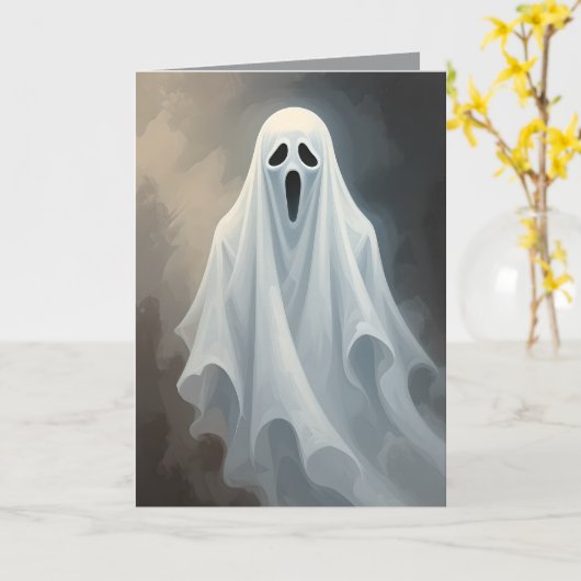 Aangepaste blanco Halloween | Schattige ontwerp vo Kaart (Gele Bloem)