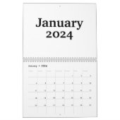 Aangepaste blanco kalender 2024 met Feestdagen (Jan 2026)