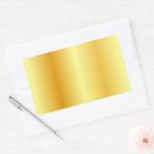 Aangepaste blanco Sjabloon elegant, modern Gold lo Rechthoekige Sticker (Envelop)