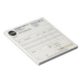 Aangepaste blanco zakelijke factuur orderfactuur f notitieblok (Schuin)