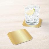Aangepaste Blank Elegante Sjabloon Faux Gold Moder Kartonnen Onderzetters (Insitu)