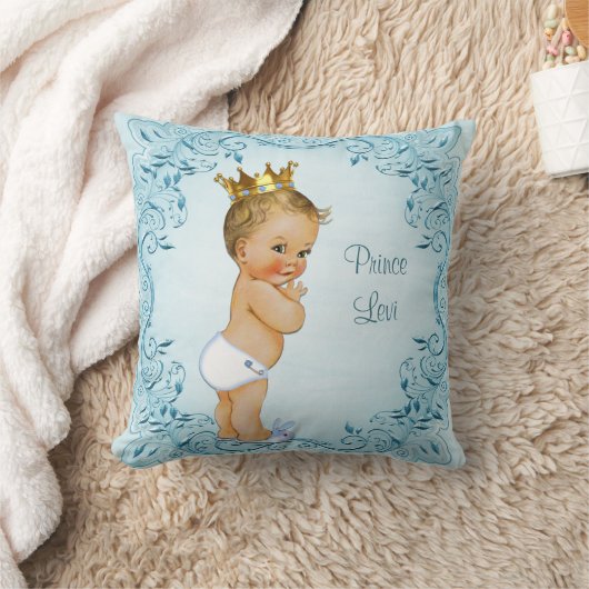 Aangepaste blauw blauw bladerblad van de Blonde Pr Kussen (Deken)