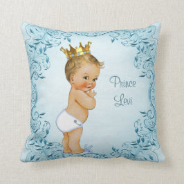 Aangepaste blauw blauw bladerblad van de Blonde Pr Kussen